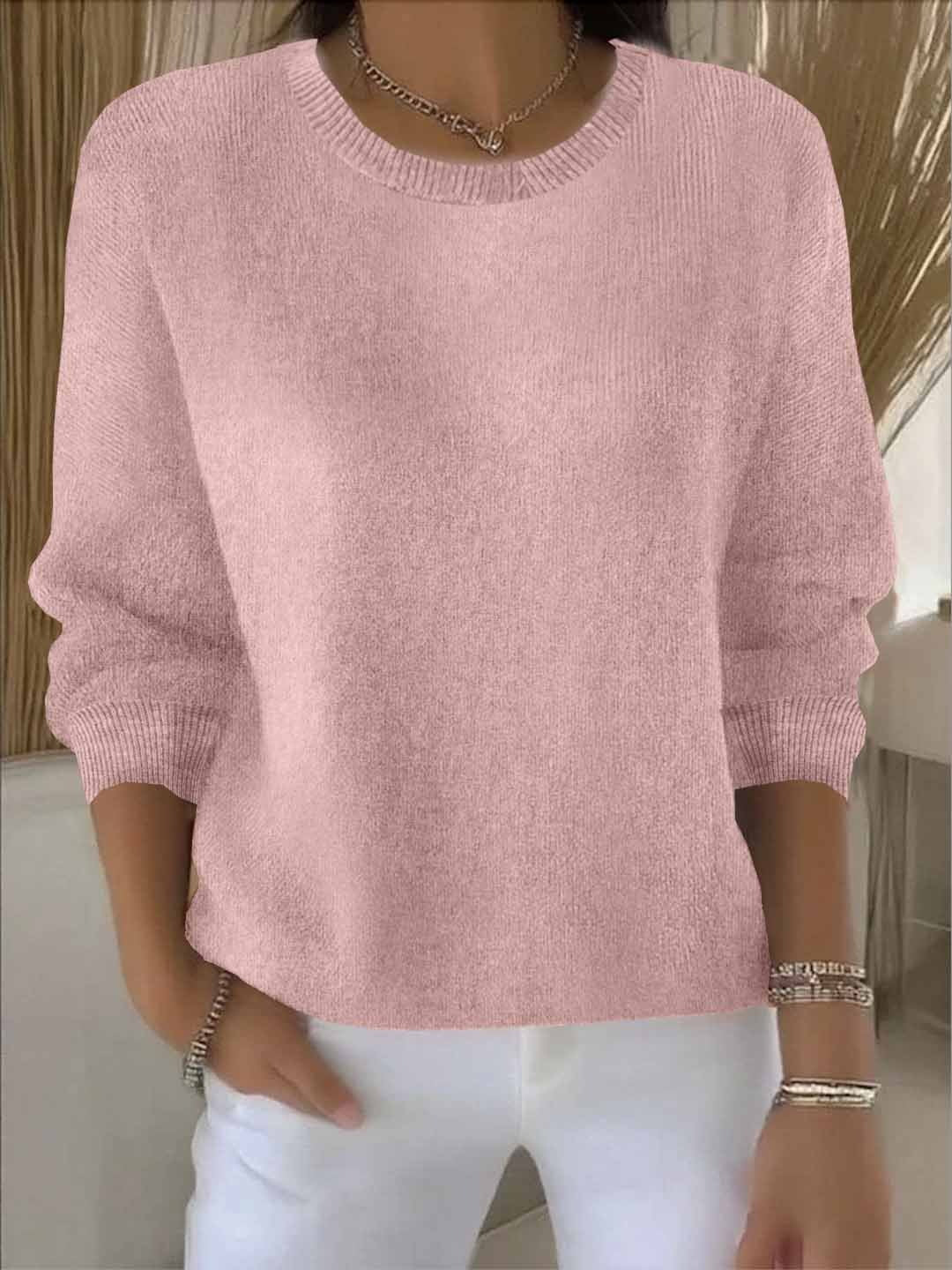 Luna | Damen Alltagstauglicher Winter-Strickpullover