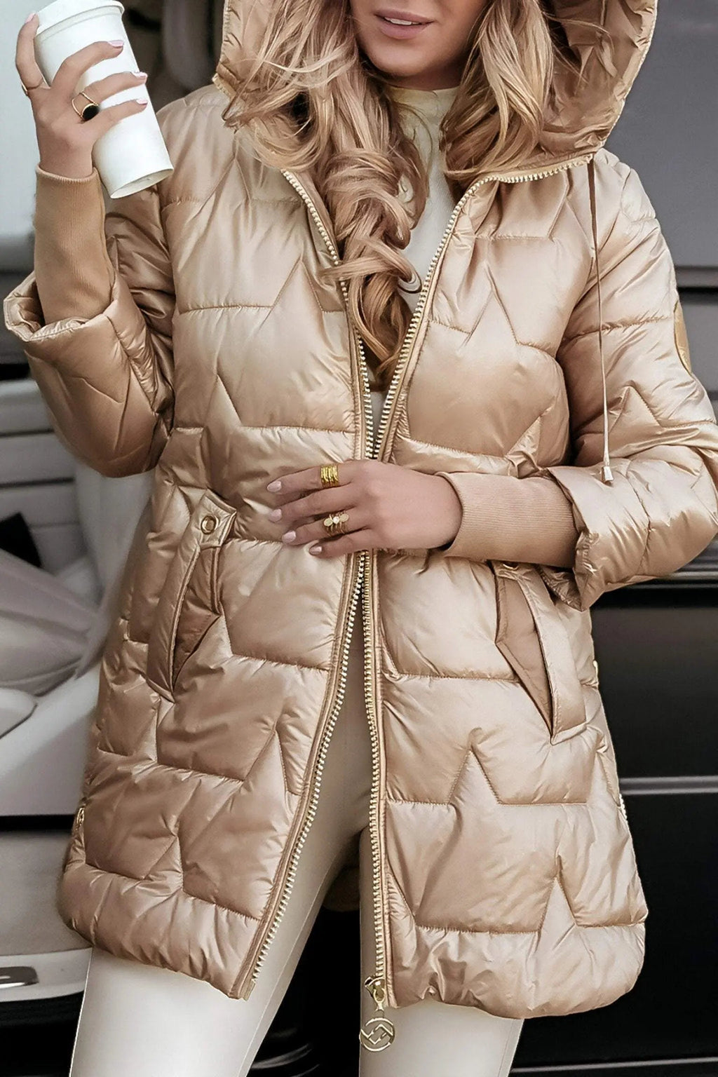 SUENTA Damen Kapuzenjacke – Stilvoller Komfort für die Herbstgarderobe