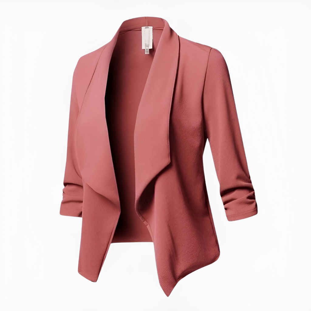 SUENTA Maren | Damen Modischer Blazer | Langarm – Chic Artisan Structure & Refined Slimming Silhouette Rosa