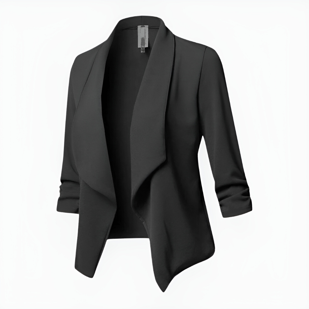 SUENTA Bersh | Modischer Damenblazer | Langärmelig schwarz
