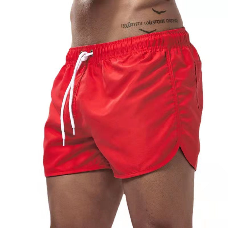 SUENTA Hommes | Moderne & weiche Badehose für Herren Rot