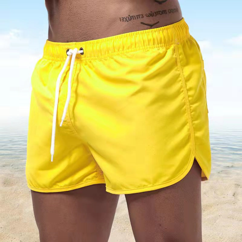 SUENTA Hommes | Moderne & weiche Badehose für Herren Gelb