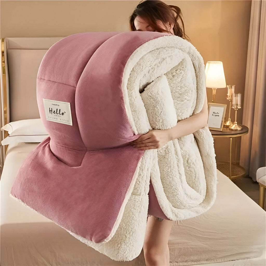 SUENTA Fleecomforter Flauschige Bettdecke aus hochwertigem Fleece und Mikrofaser