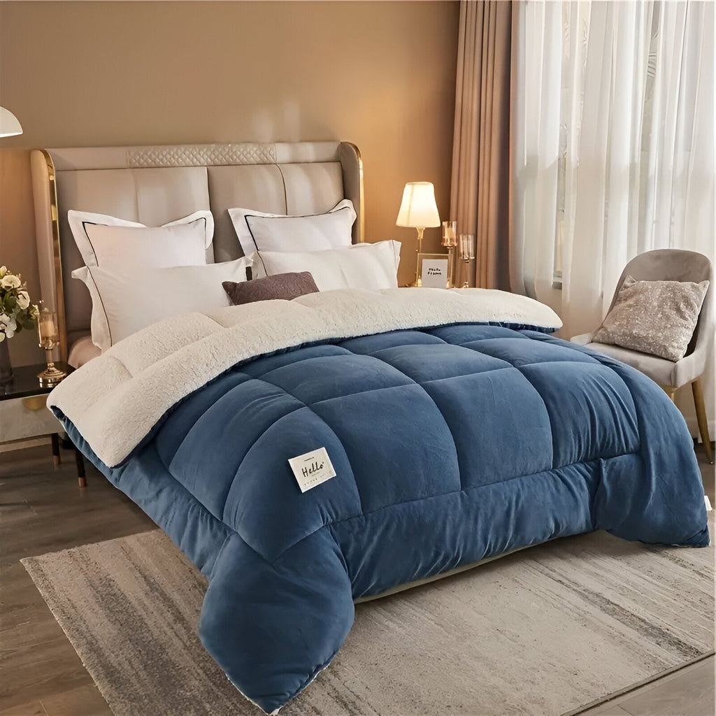 SUENTA Fleecomforter Flauschige Bettdecke aus hochwertigem Fleece und Mikrofaser