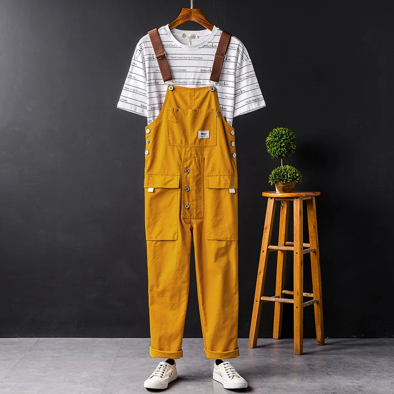 SUENTA Bersh | Gartenoverall mit verstellbaren Trägern Gelb