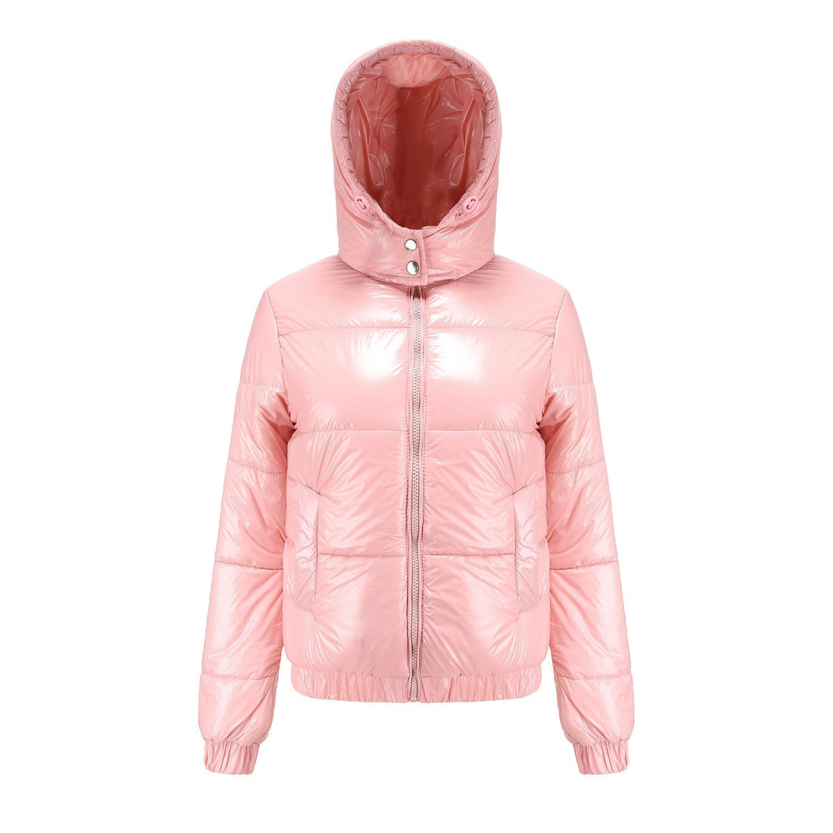 SUENTA Damen Winterjacke Glänzende Wasserabweisende Wärmeisolierung Fleece