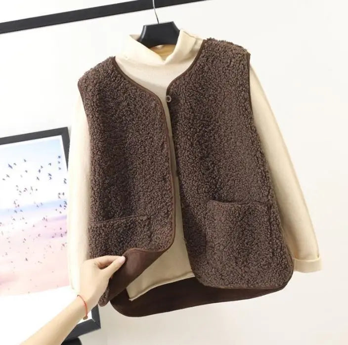 Tasana | Damen Gemütliche Winterwarme Ärmellose Weste
