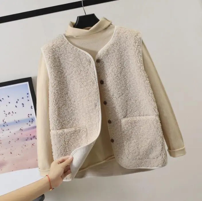 Tasana | Damen Gemütliche Winterwarme Ärmellose Weste
