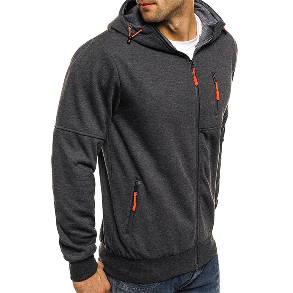 Mane | Lässiger Herren-Hoodie mit Reißverschluss