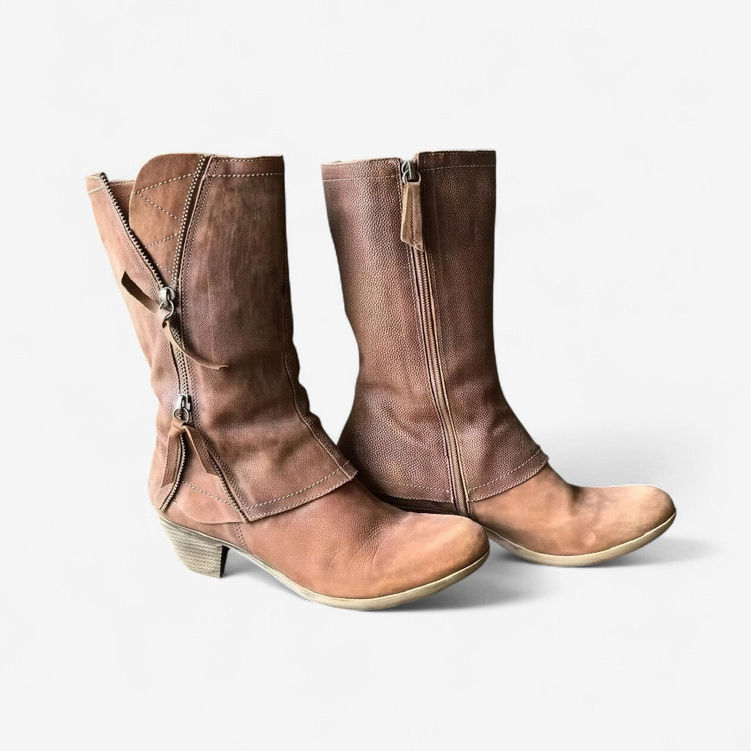 Amore | Wadenhohe Damenstiefel mit Seitenreißverschluss