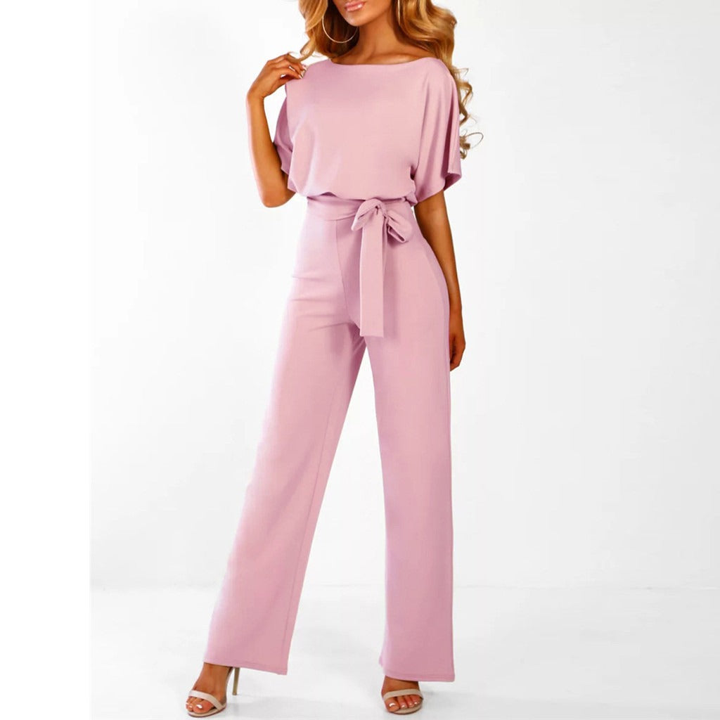 SUENTA Mechi | Damen Jumpsuit – Kühler Sommer-Stoff, Schicker Sommerstil & Luftige Eleganz