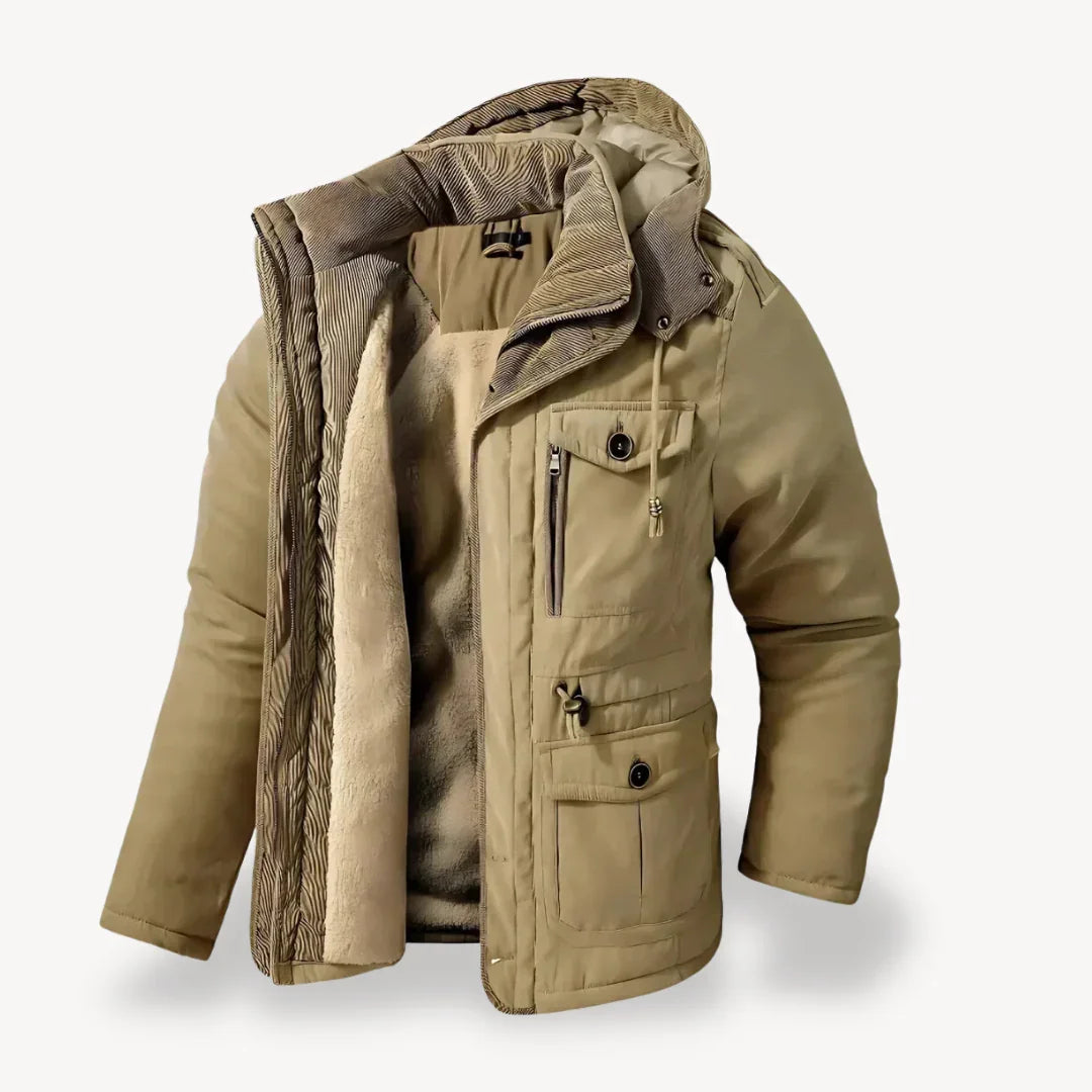 Ranches | Herren Robuste Winterjacke mit Fleece-Futter