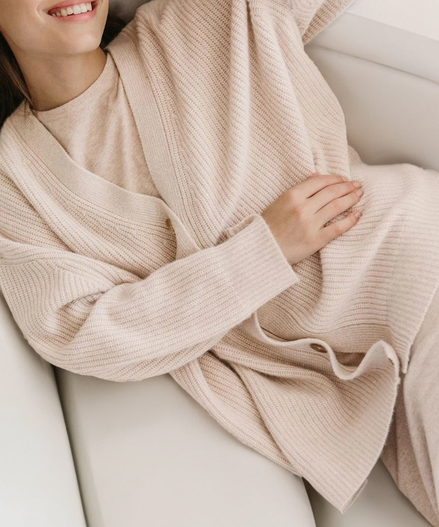 SUENTA Damaris | Damen Oversized Strickjacke mit Knöpfen