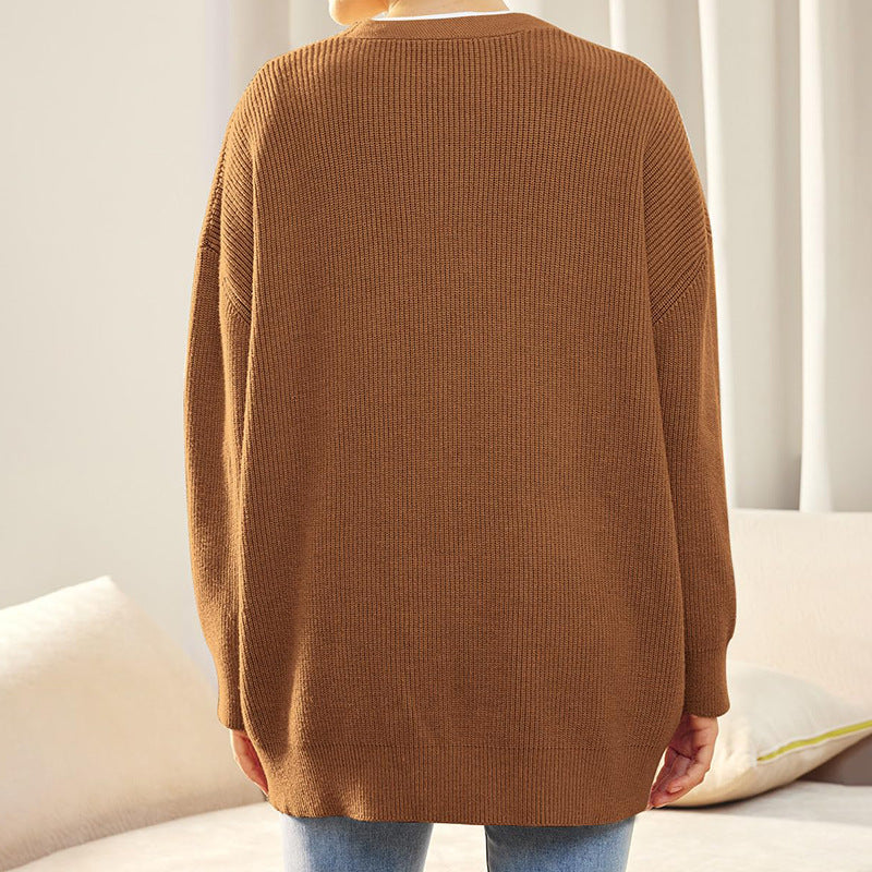 SUENTA Damaris | Damen Oversized Strickjacke mit Knöpfen