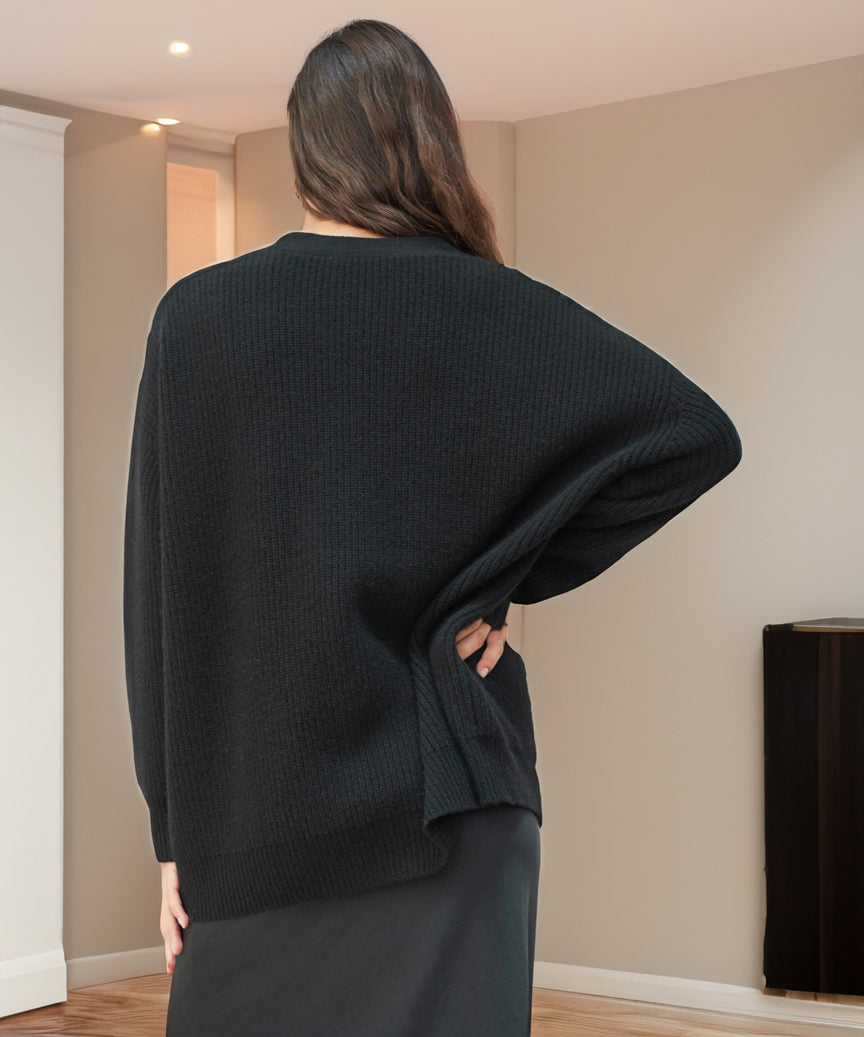 SUENTA Damaris | Damen Oversized Strickjacke mit Knöpfen