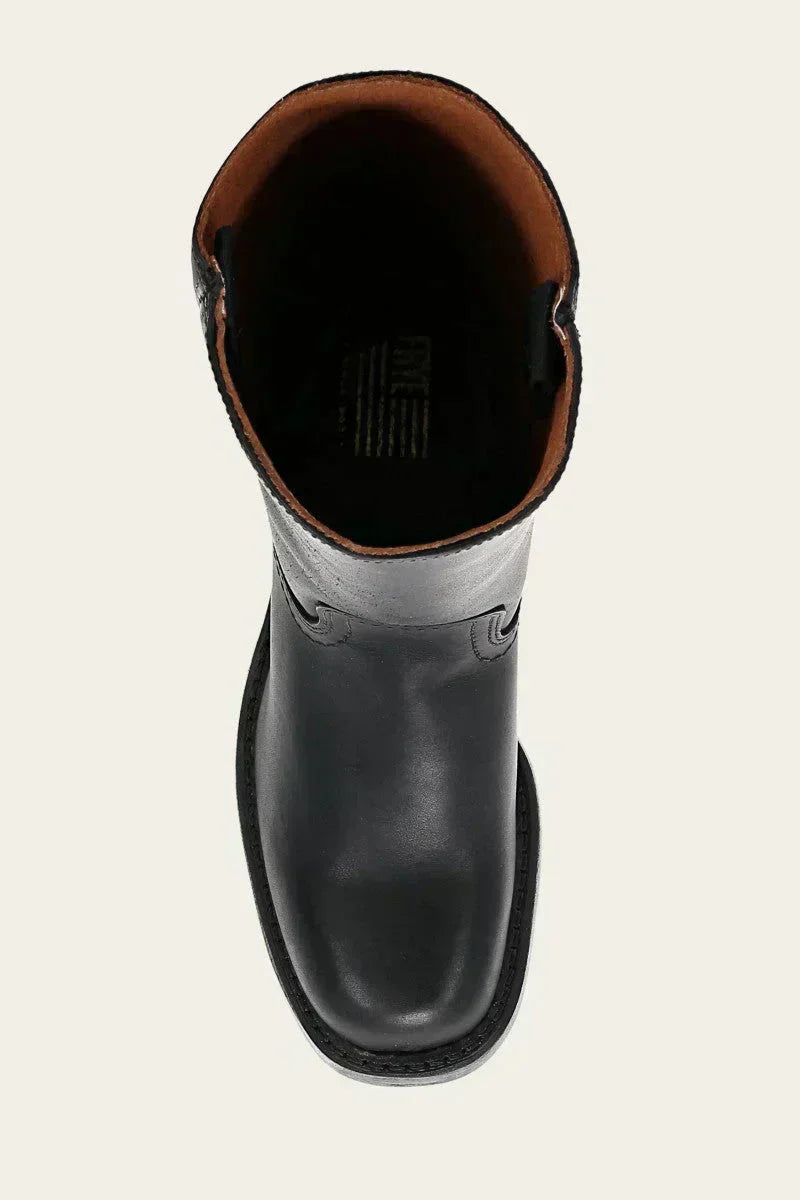 Luna | Wadenhohe Damenstiefel mit Blockabsatz und geschlossener Spitze