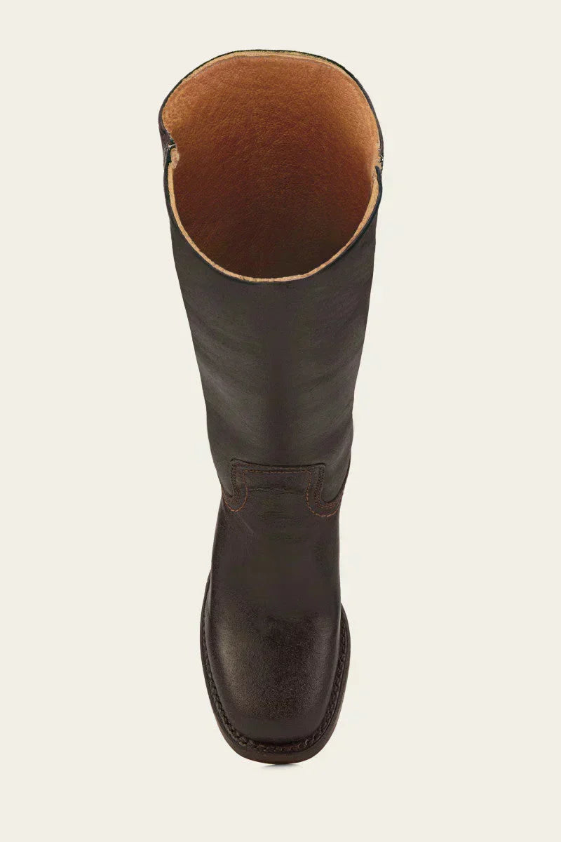 Luna | Wadenhohe Damenstiefel mit Blockabsatz und geschlossener Spitze