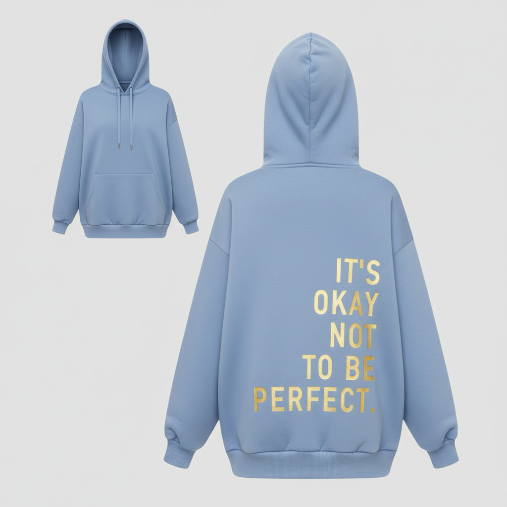 SUENTA Langärmeliger Hoodie Komfortabel Und Modern Schickes Und Originelles Design Hellblau