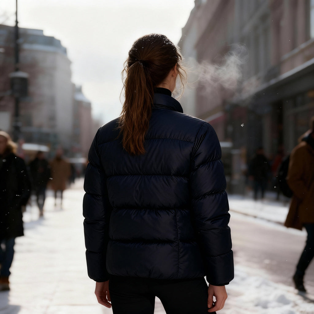 SUENTA Damen Leichte Thermo-Wärme Outdoor Steppstil Damenjacke Kapuzenjacke