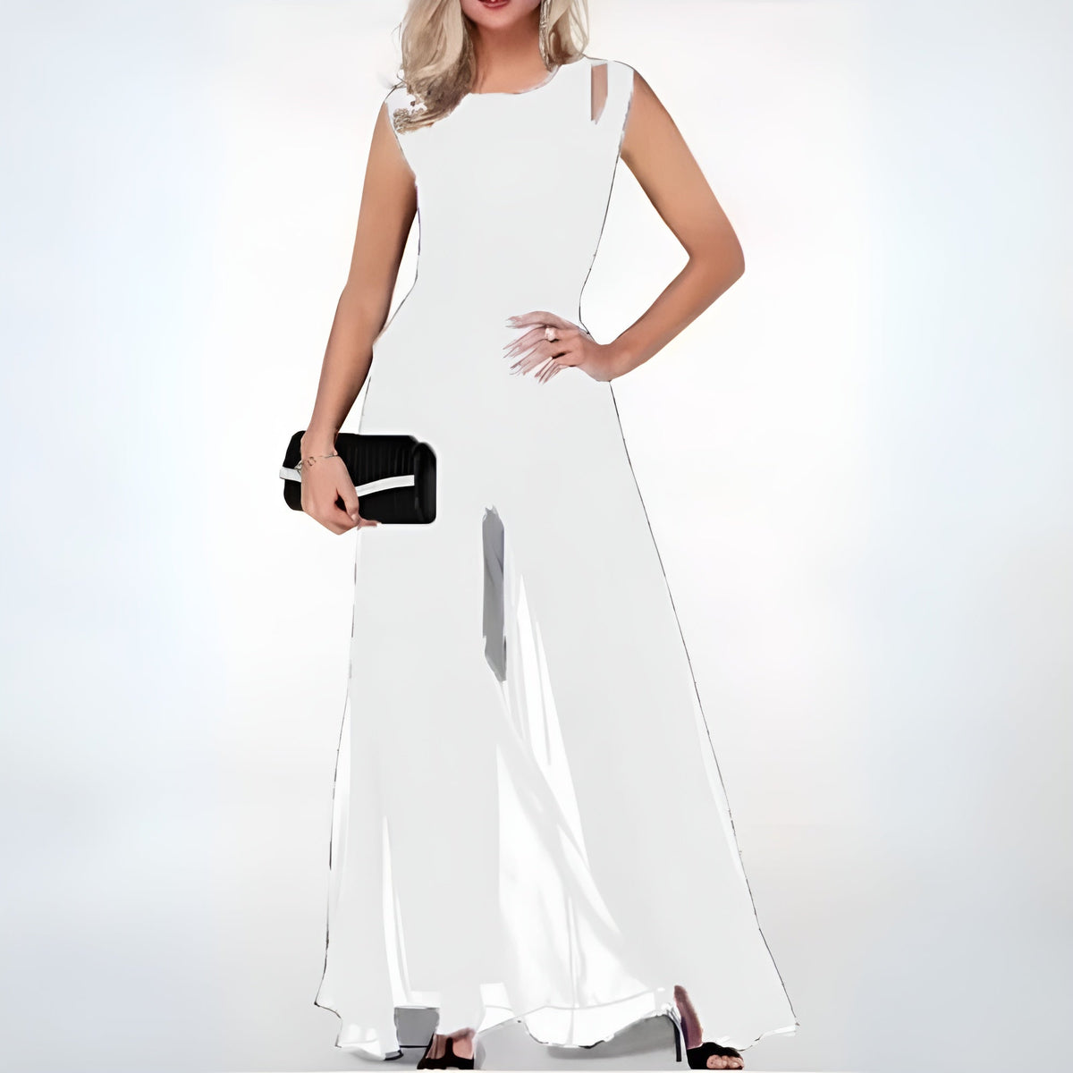 SUENTA Zahara | Trendy Damenjumpsuit weiß