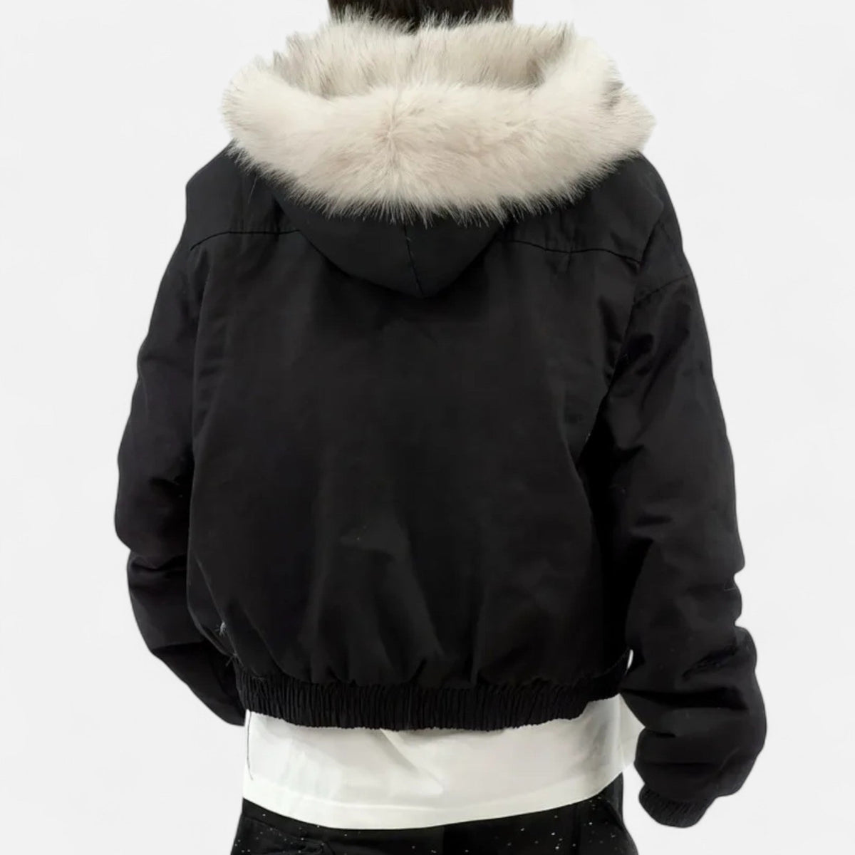 SUENTA Damen Wintermantel Vintage – Pelzkragen & Kapuze