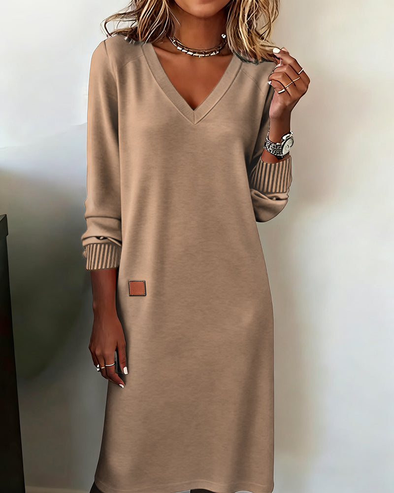 SUENTA Damen-Strickkleid – Weicher Stretch & Elegante Weiblichkeit Khaki