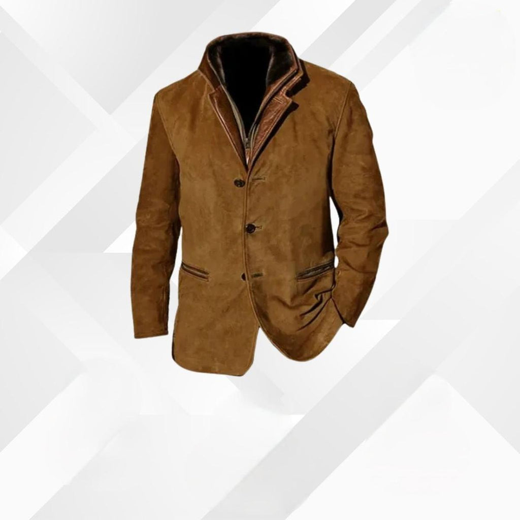 Zipari | Herren Klassische Lässige Jacke mit Knopfleiste