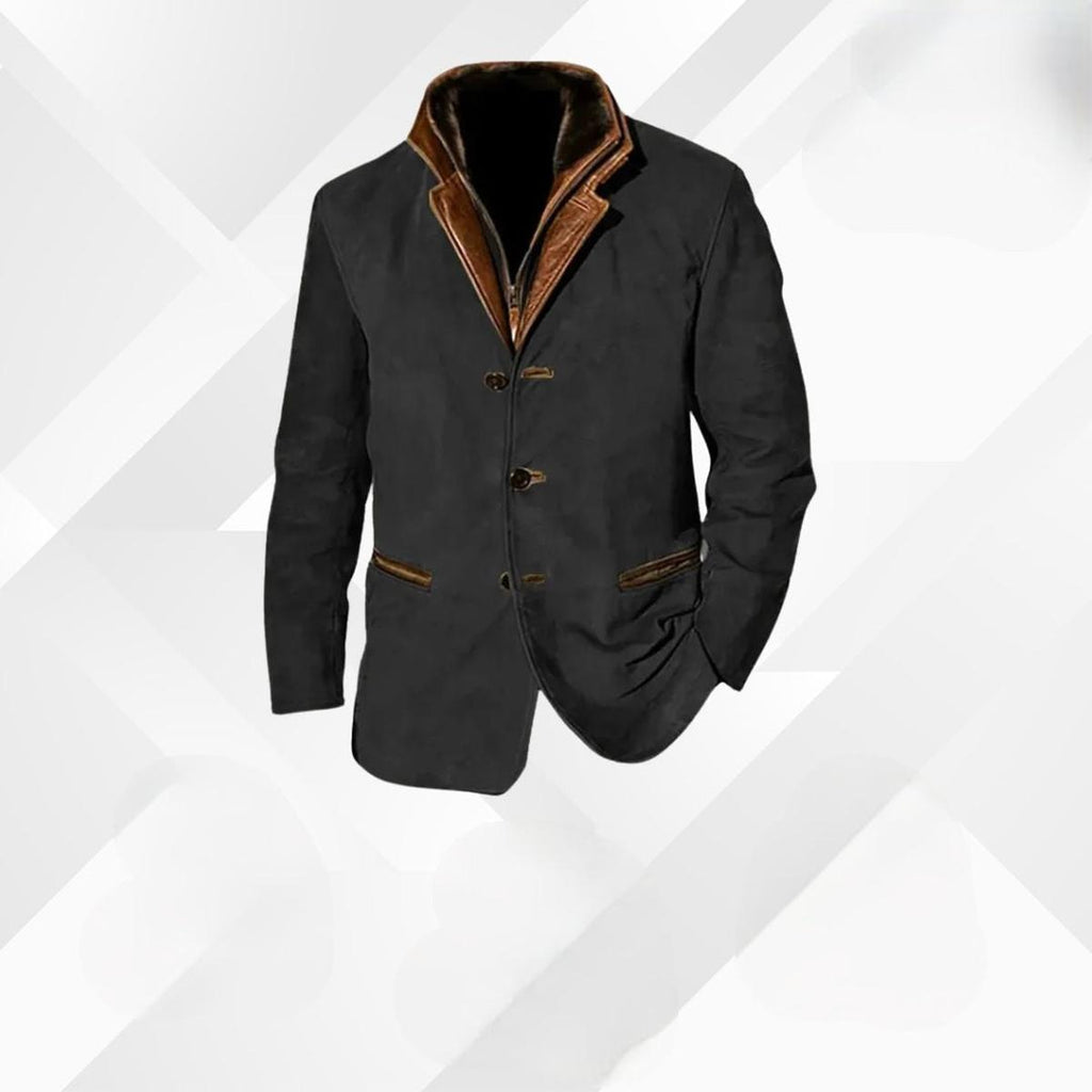 Zipari | Herren Klassische Lässige Jacke mit Knopfleiste