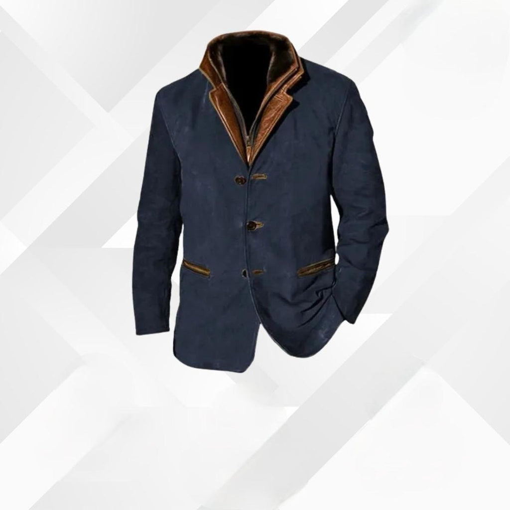 Zipari | Herren Klassische Lässige Jacke mit Knopfleiste