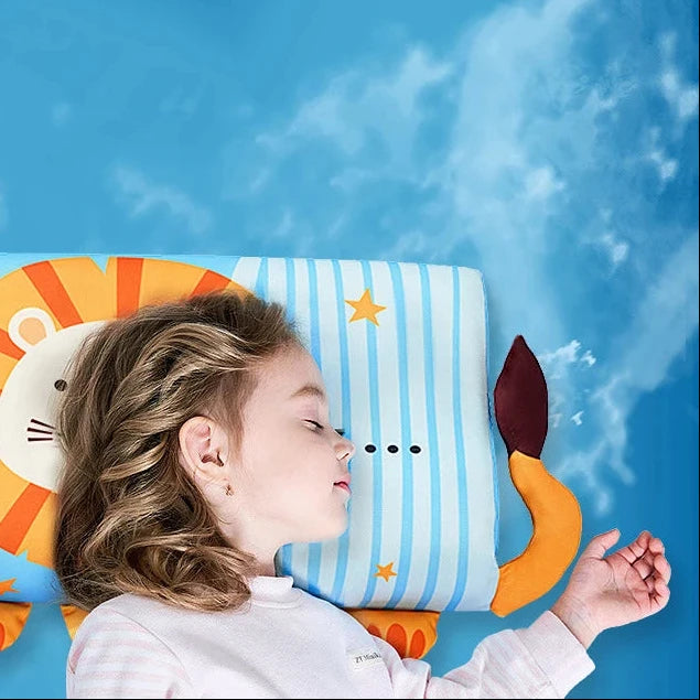 Kühlendes Memory-Foam-Baby-Kopfkissen zum Schlafen – Ergonomisches, verstellbares Kleinkindkissen für Rücken- & Seitenschläfer mit atmungsaktivem Kühlbezug