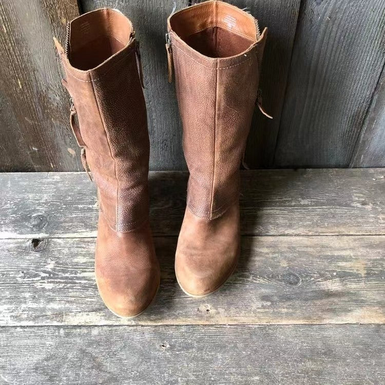 Amore | Wadenhohe Damenstiefel mit Seitenreißverschluss