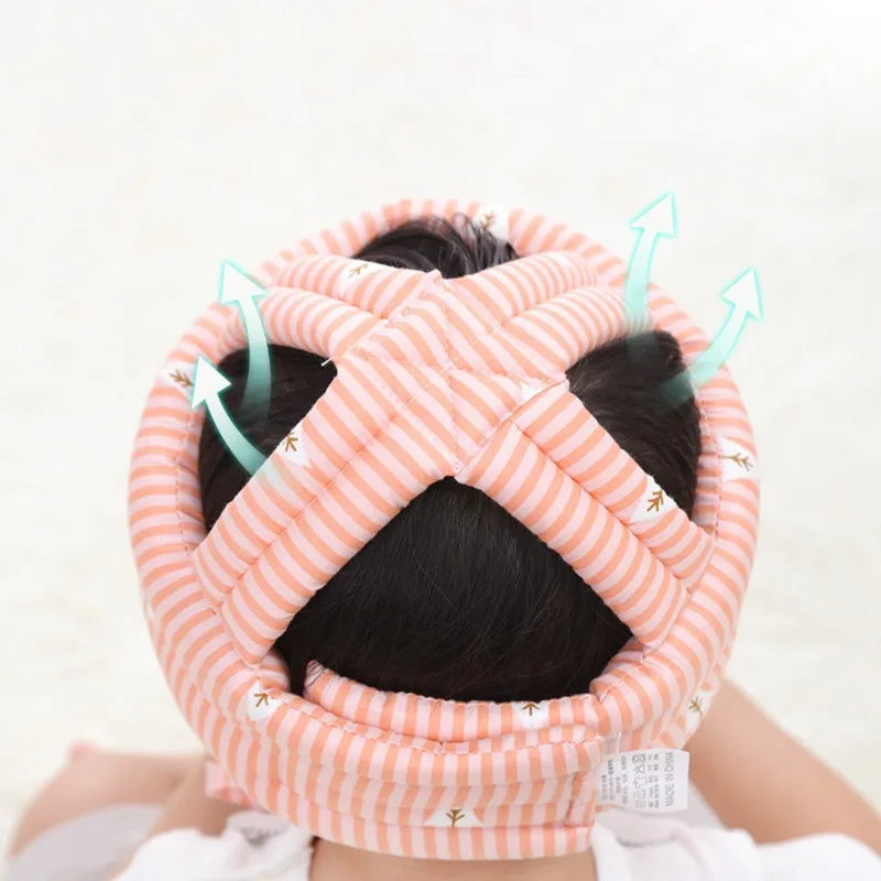 SUENTA Baby-Sicherheitshelm zum Krabbeln & Laufen - Atmungsaktive Mesh-Kopfschutzkappe