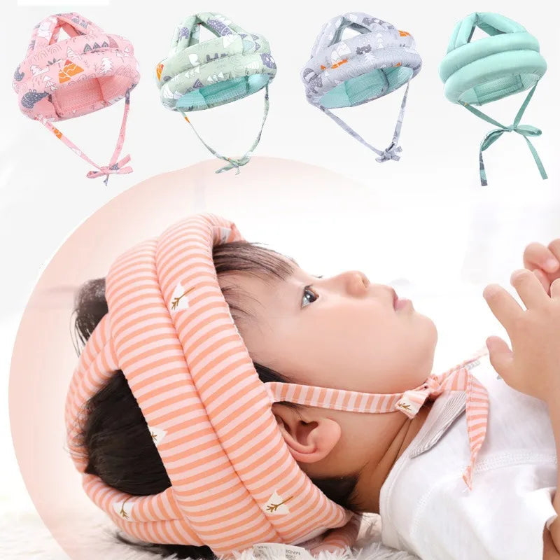 SUENTA Baby-Sicherheitshelm zum Krabbeln & Laufen - Atmungsaktive Mesh-Kopfschutzkappe