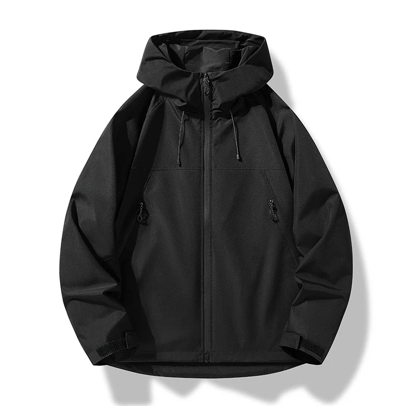 Zipari | Herren Wasserdichte Winddichte Kapuzen-Shelljacke