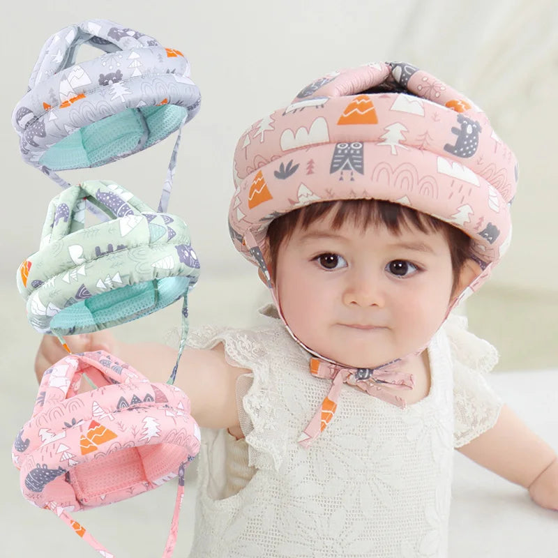 SUENTA Baby-Sicherheitshelm zum Krabbeln & Laufen - Atmungsaktive Mesh-Kopfschutzkappe