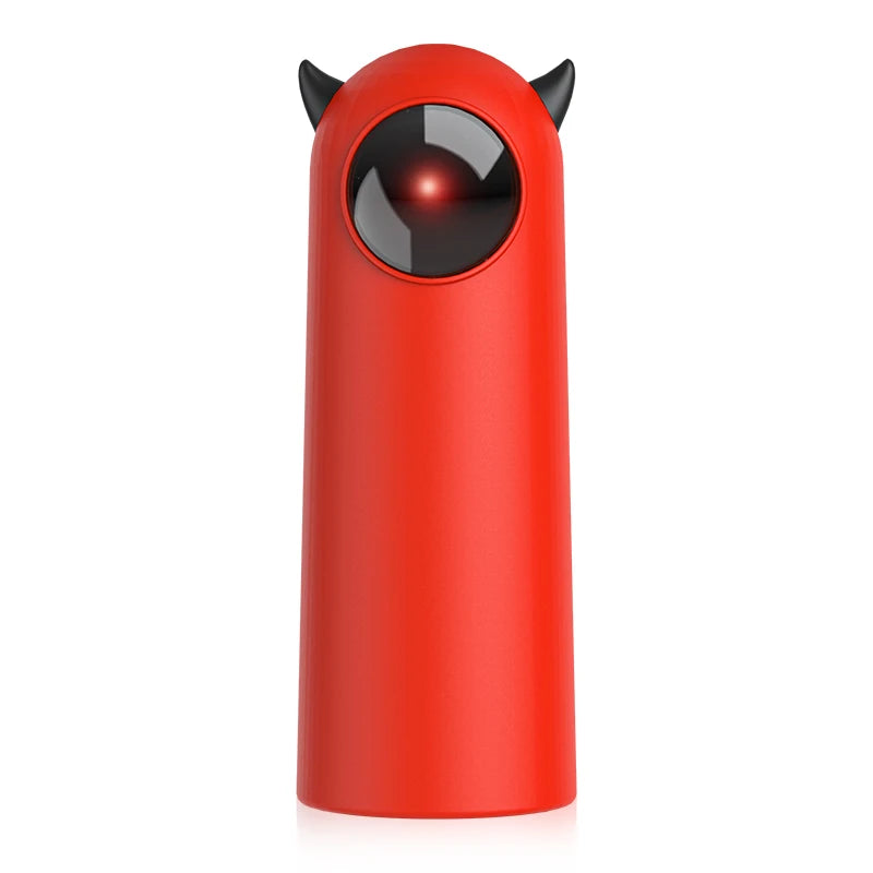 Automatisches Katzen-Laserspielzeug mit 360° unregelmäßiger Rotation – Interaktives, smartes elektronisches Beschäftigungs- & Bewegungsspielzeug für Wohnungskatzen & Kätzchen – Rot