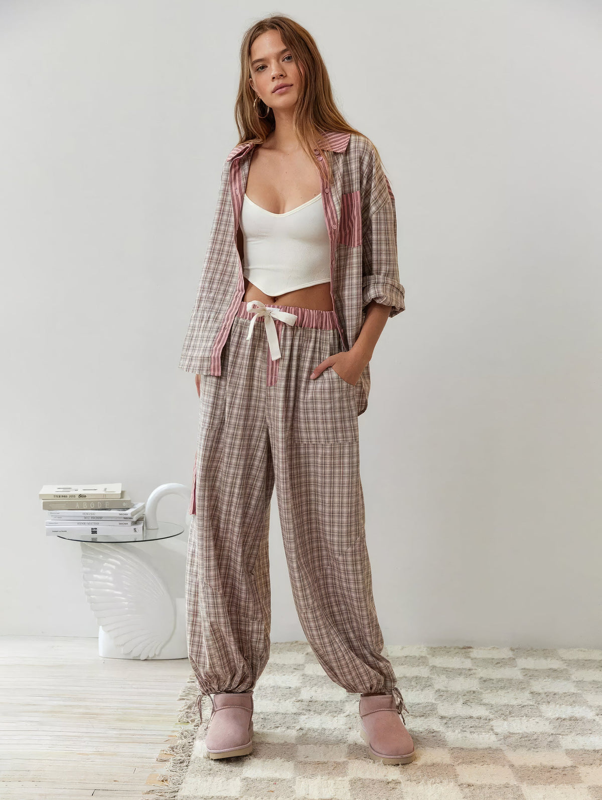 SUENTA Damen Pyjama-Set – Bequeme Passform & Elegantes Design