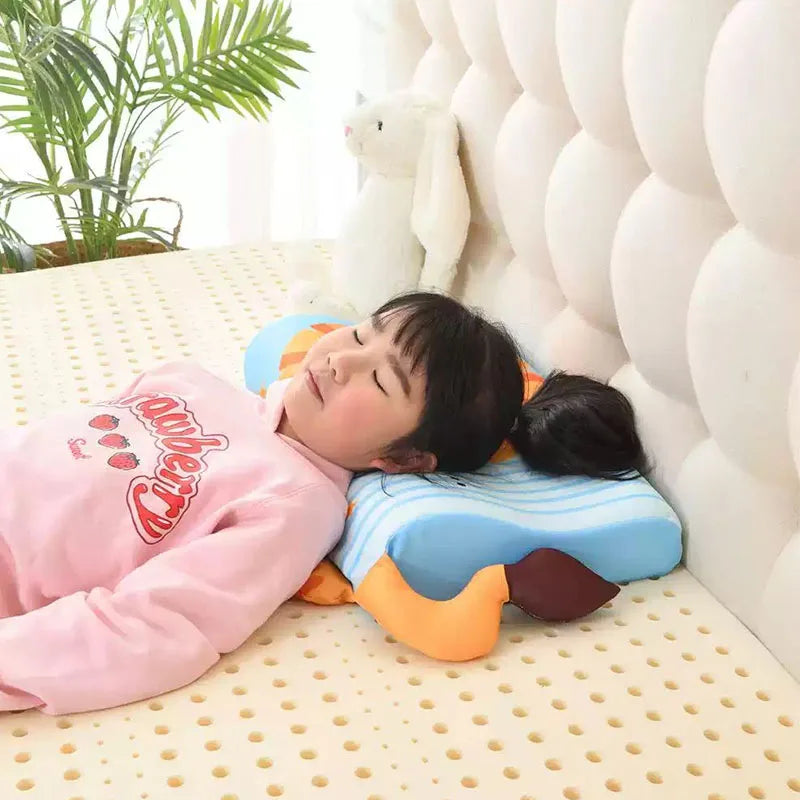 Kühlendes Memory-Foam-Baby-Kopfkissen zum Schlafen – Ergonomisches, verstellbares Kleinkindkissen für Rücken- & Seitenschläfer mit atmungsaktivem Kühlbezug