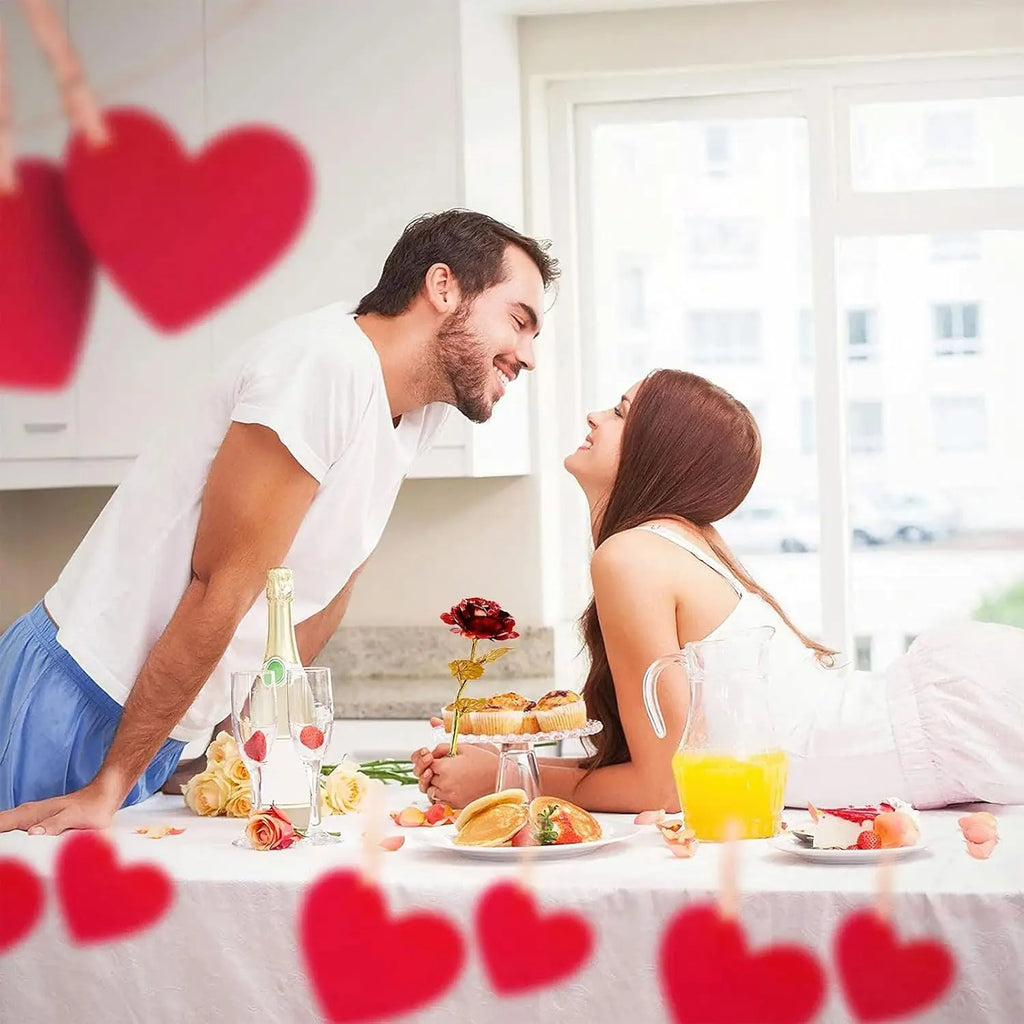 24-Karat vergoldete rote Rose mit Geschenkbox – Kreative künstliche Ewige Rose als Andenken zum Muttertag, Valentinstag, Jahrestag & Geburtstag