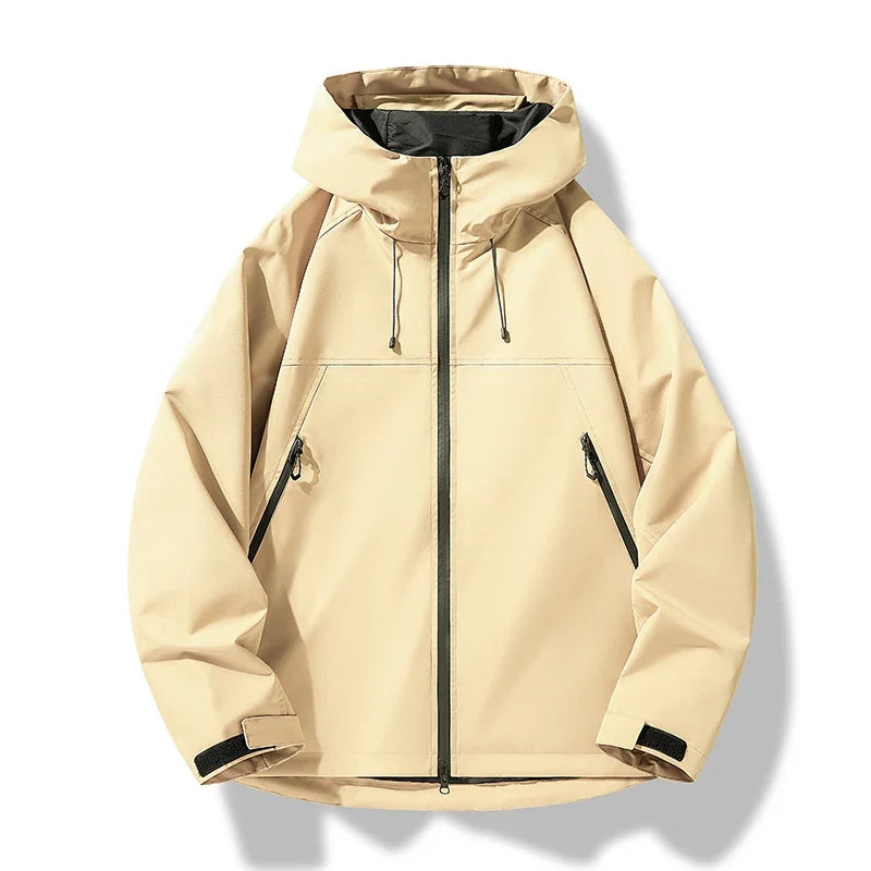 Zipari | Herren Wasserdichte Winddichte Kapuzen-Shelljacke