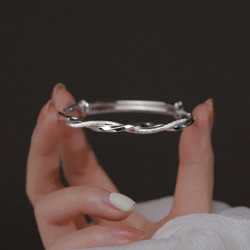 Luna | Pulsera de plata para mujer – Trenzada, elegante y atemporal