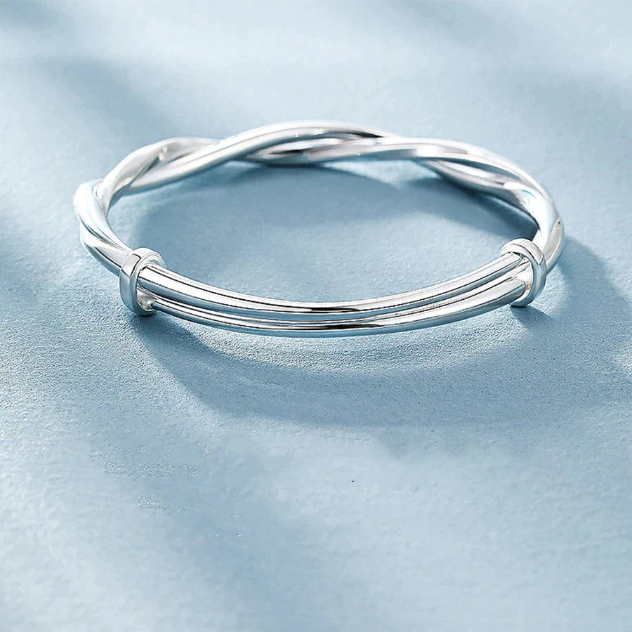 Luna | Pulsera de plata para mujer – Trenzada, elegante y atemporal