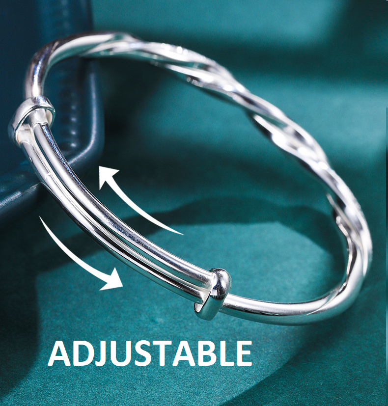 Luna | Pulsera de plata para mujer – Trenzada, elegante y atemporal