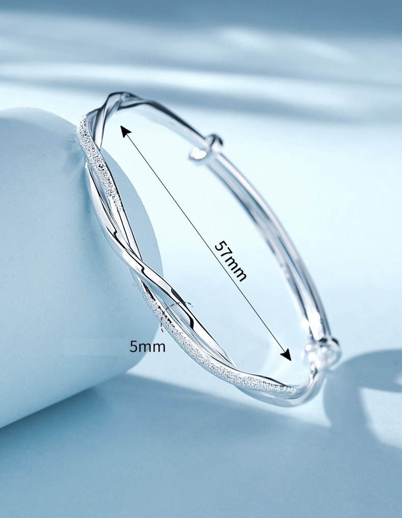 Luna | Pulsera de plata para mujer – Trenzada, elegante y atemporal