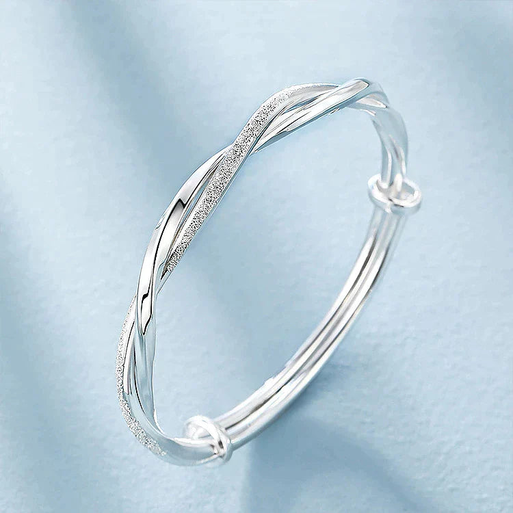 Luna | Pulsera de plata para mujer – Trenzada, elegante y atemporal