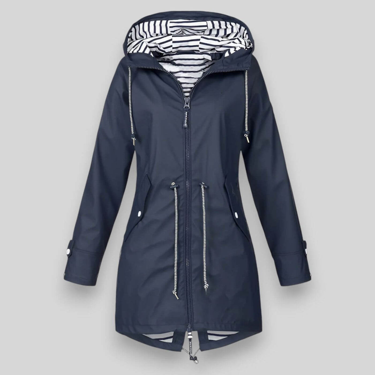 SUENTA Damen Wasserdichte Damenjacke Wetterfestigkeit Wind Regen Modernes Styling Dunkelblau