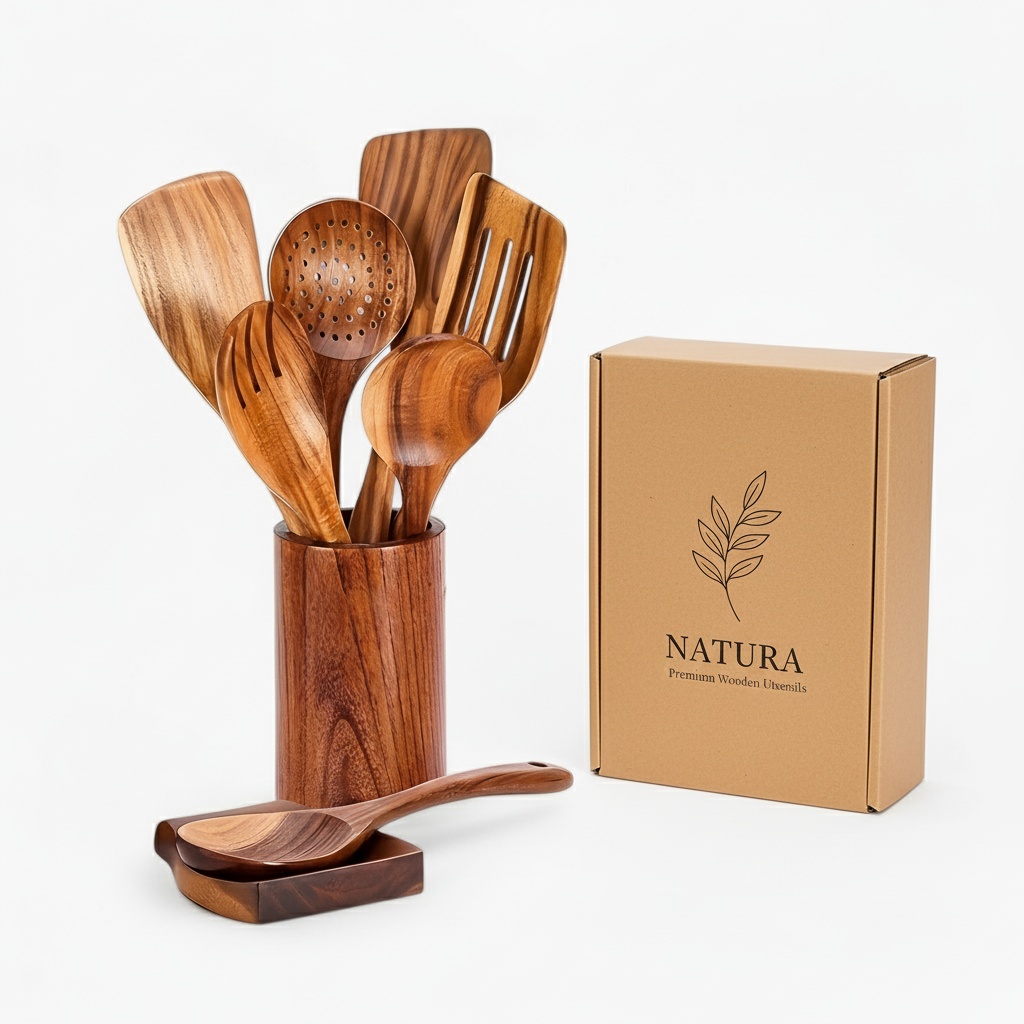 Set da cucina in legno | Sostenibile ed elegante