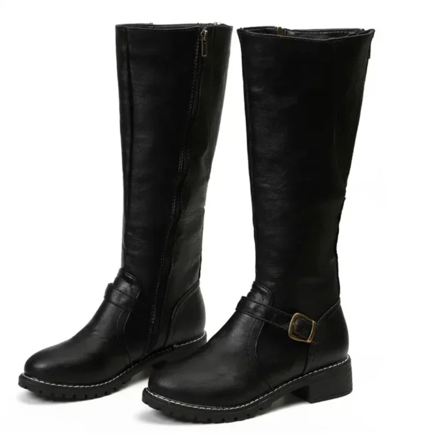 SUENTA Damenstiefel Trendige Ideal Für Jedes Wetter Geeignet Schwarz