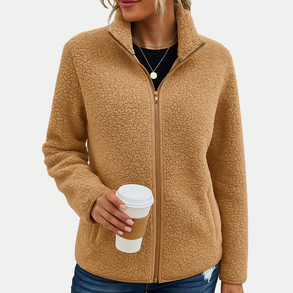 Isana | Chaqueta de forro polar con textura en la superficie