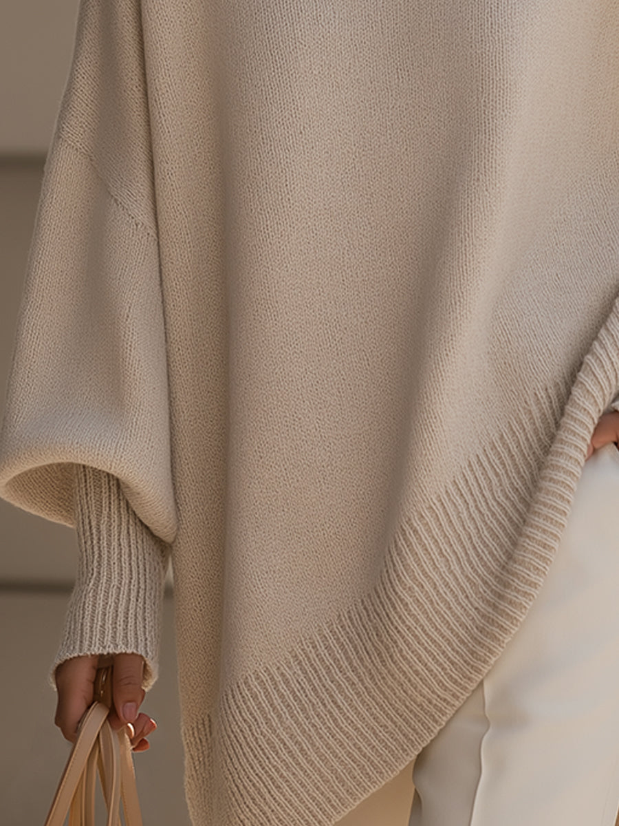 Roque | Maglione oversize morbido e moderno in misto lana